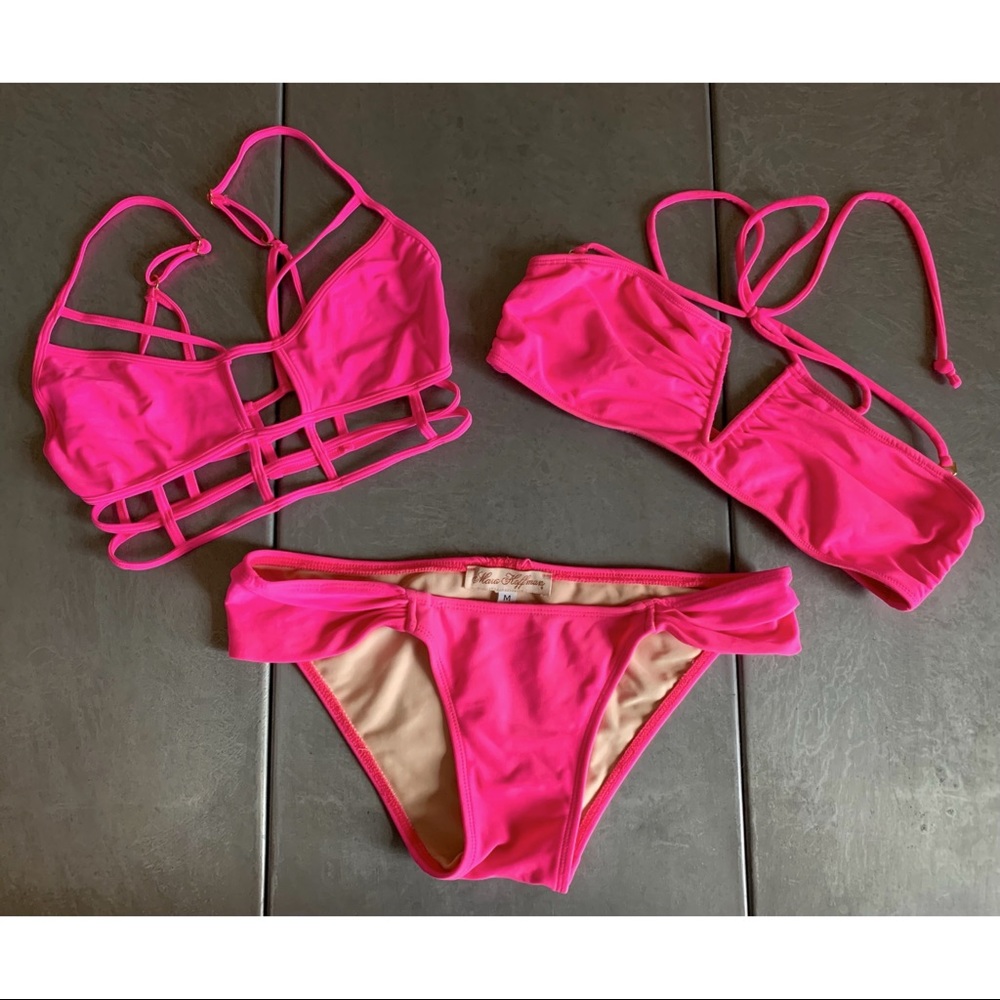 💥SOLD💥 Mara Hoffman v-wire bikini set + One Teaspoon top